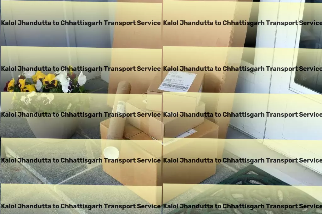 Kalol Jhandutta to Chhattisgarh Transport Heavy goods shipment services