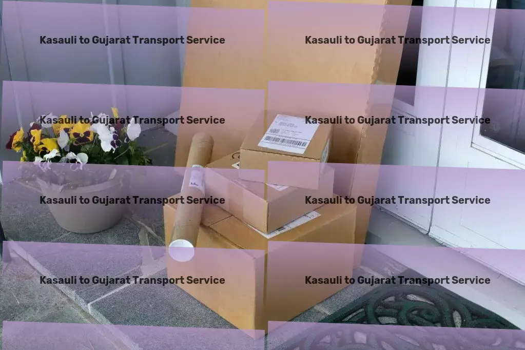 Kasauli to Gujarat Transport Package shipping services