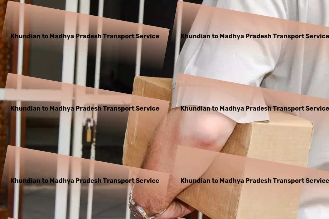 Khundian to Madhya Pradesh Transport Large item courier services