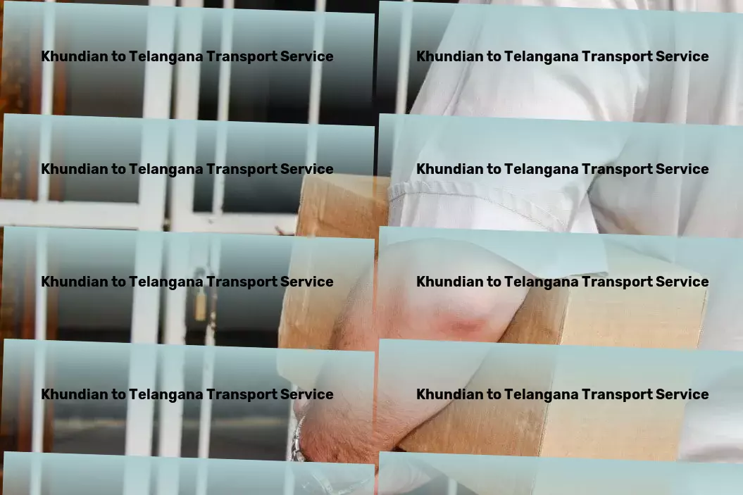 Khundian to Telangana Transport Commercial cargo booking